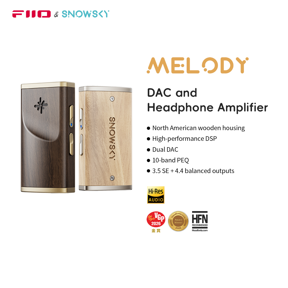 Dual Ess9038 Dac - FiiO/Snowsky Melody Headphone Amplifier DAC Portabel