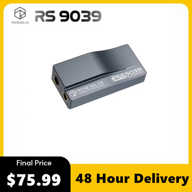 Dac With Headphone Amp Balanced - ROSESELSA RS9039 DAC/AMP USB Kelas Flagship