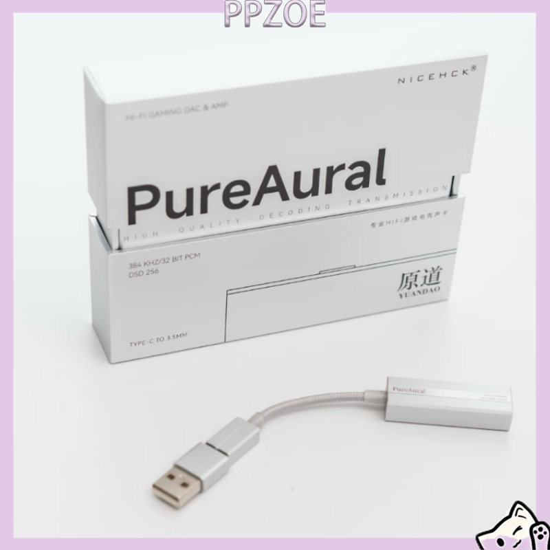 Portable Dac Dongle Usb C - NICEHCK PureAural, Dongle USB Tipe-C, DAC