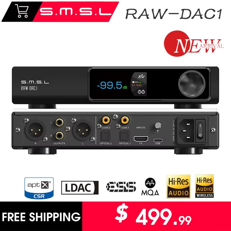 Ak4499 Dac Decoder - SMSL RAW-DAC1 Dekoder Audio Digital USB