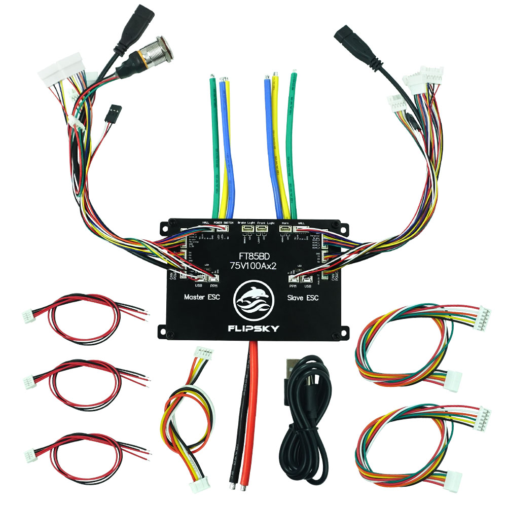 Dual Ess9038 Dac - FLIPSKY FT85BD Dual ESC 84V 200A,