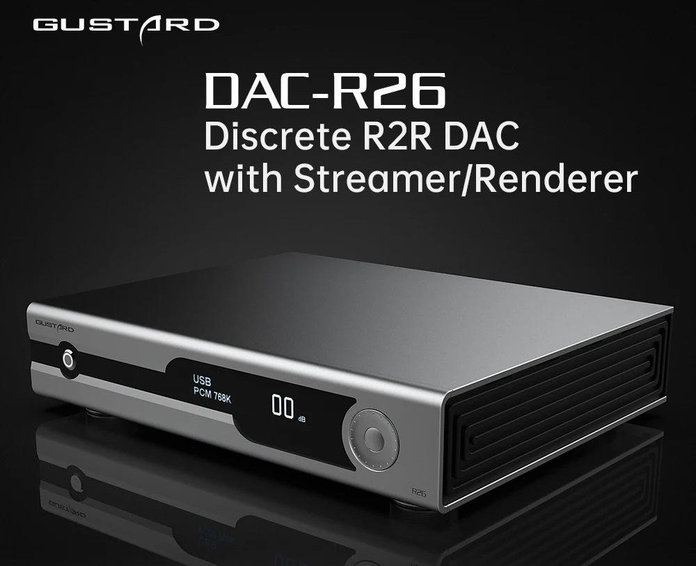 R2R Dac Balanced Xlr - GUSTARD DAC-R26, DAC R2R Digital dengan