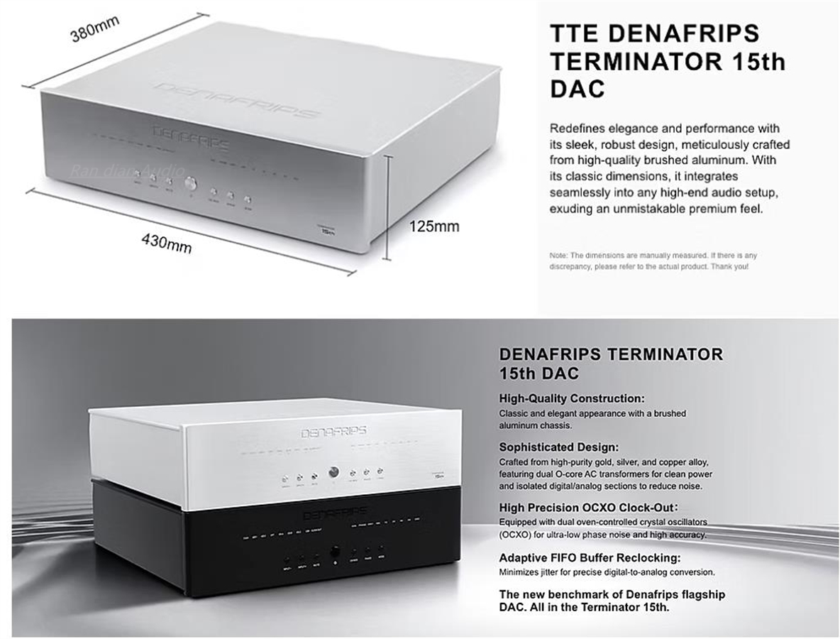 R2R Dac Balanced Xlr - DENAFRIPS Hi-end TERMINATOR 15TH R2R +
