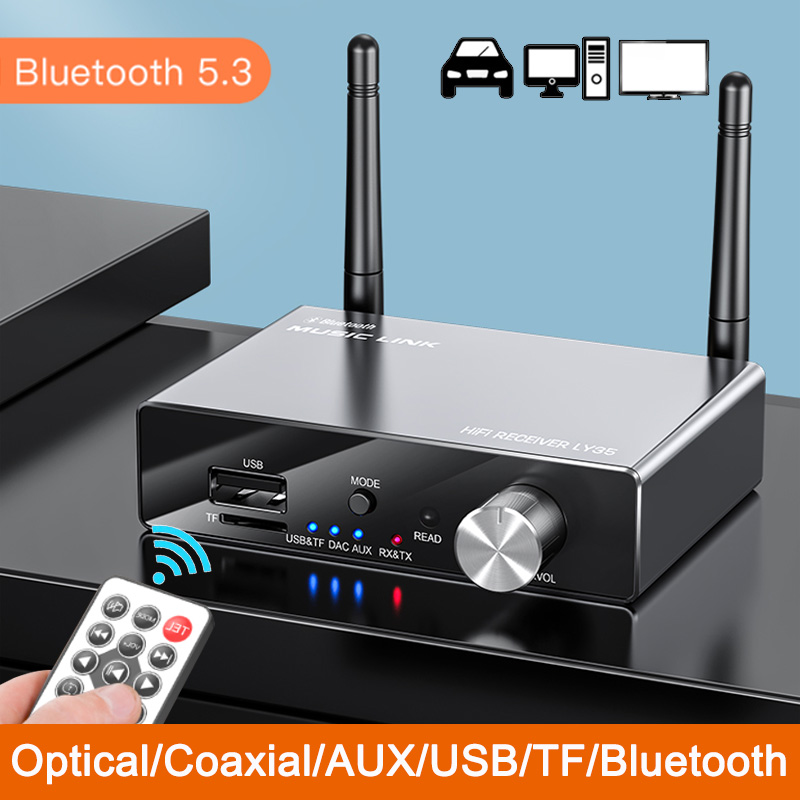 Dac Usb Coaxial Optical Bluetooth - Pemancar Penerima Bluetooth 5.3 6 IN