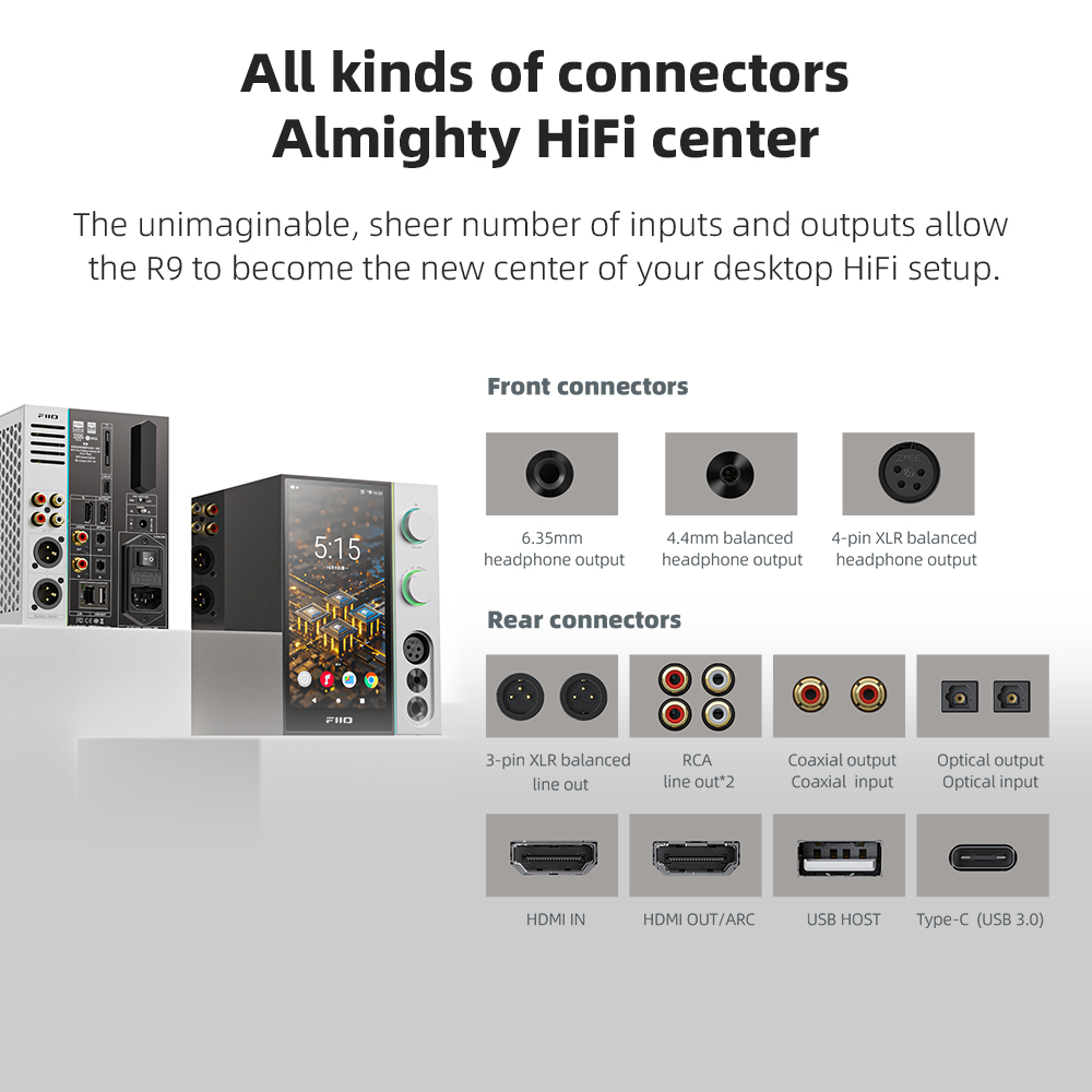 FiiO R9 Android Media Streamer - Dac Streamer Network Player ulasan dan harga
