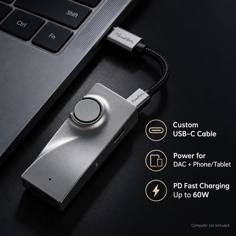Moonriver3, Dongle Dekoder Tan - Portable Dac Dongle Usb C ulasan dan harga
