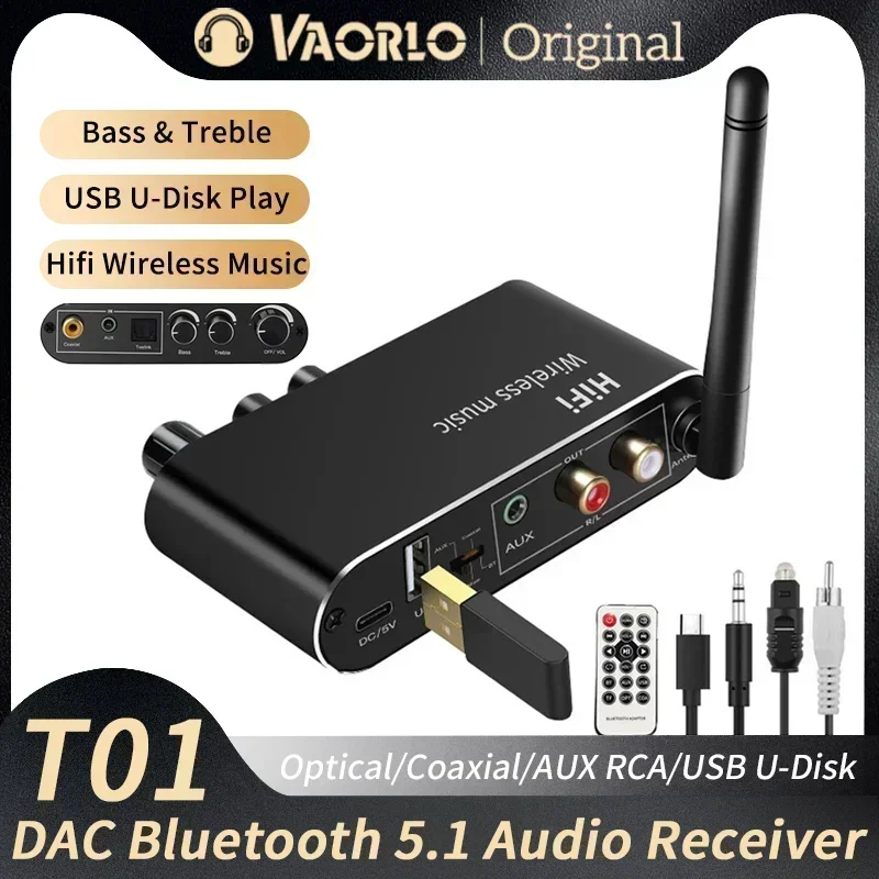 DAC Bluetooth 5.1 Penerima Aud - Dac Usb Coaxial Optical Bluetooth ulasan dan harga