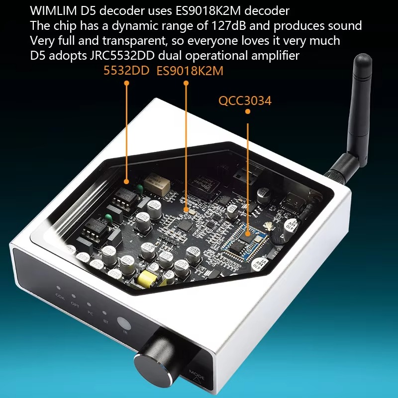 Dekoder Audio Tanpa Kehilangan - Dac Usb Coaxial Optical Bluetooth ulasan dan harga