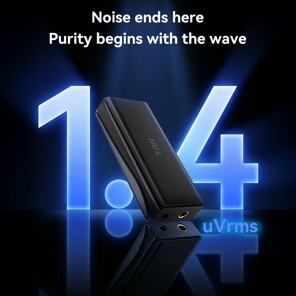 TRN WAVE Dekoder Audio Bluetoo - Dac With Headphone Amp Balanced ulasan dan harga