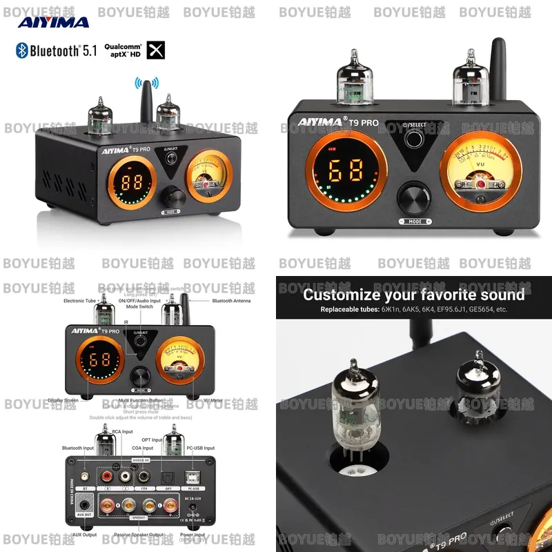 AIYIMA T9 Pro Amplifier Tabung - Dac Usb Coaxial Optical Bluetooth ulasan dan harga