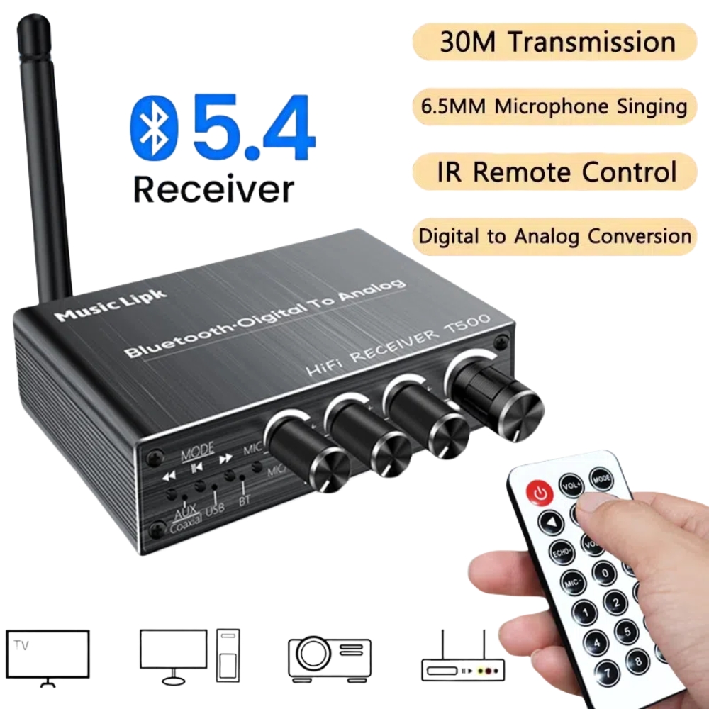 Penerima Audio Bluetooth 5.4 D - Dac Usb Coaxial Optical Bluetooth ulasan dan harga