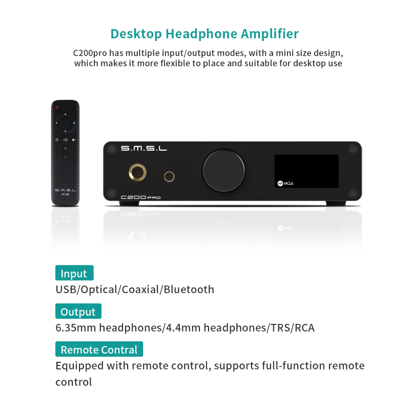 SMSL C200 PRO MQA LDAC DSD512  - Dac With Headphone Amp Balanced ulasan dan harga