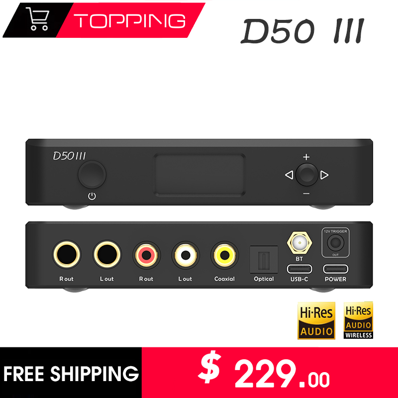 TOPPING D50III Dekoder Audio D - Dac Usb Coaxial Optical Bluetooth ulasan dan harga