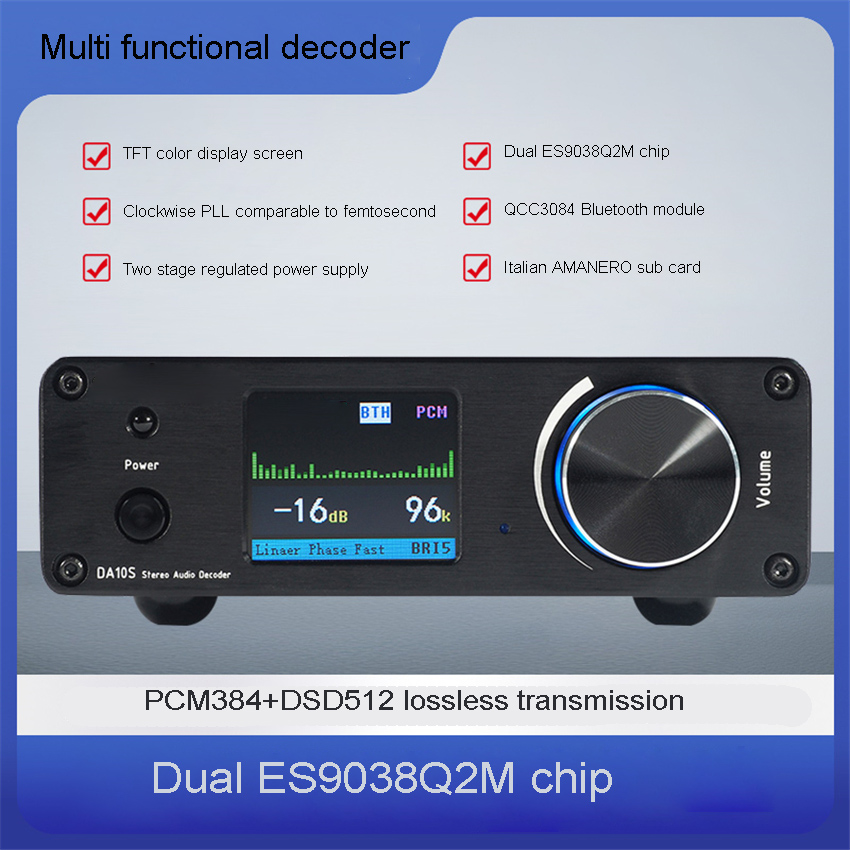 DA10S Dual ES9038 DSD512 Bluet - Dual Ess9038 Dac ulasan dan harga