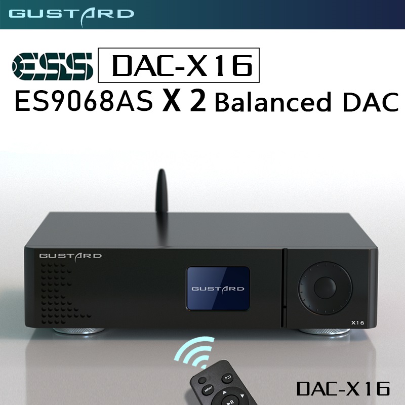 GUSTARD DAC X16 Dual ES9068AS  - Dac Usb Coaxial Optical Bluetooth ulasan dan harga