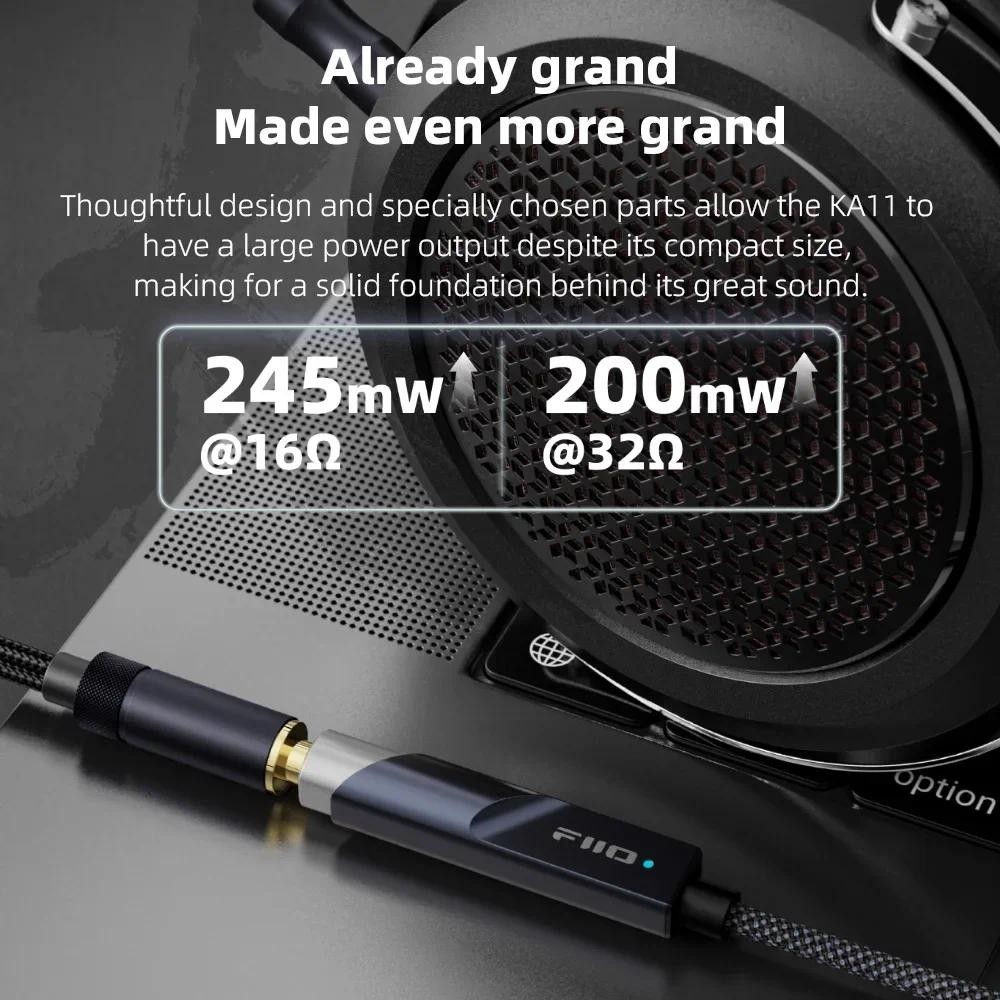 FiiO JadeAudio KA11 USB DAC AM - Portable Dac Dongle Usb C ulasan dan harga