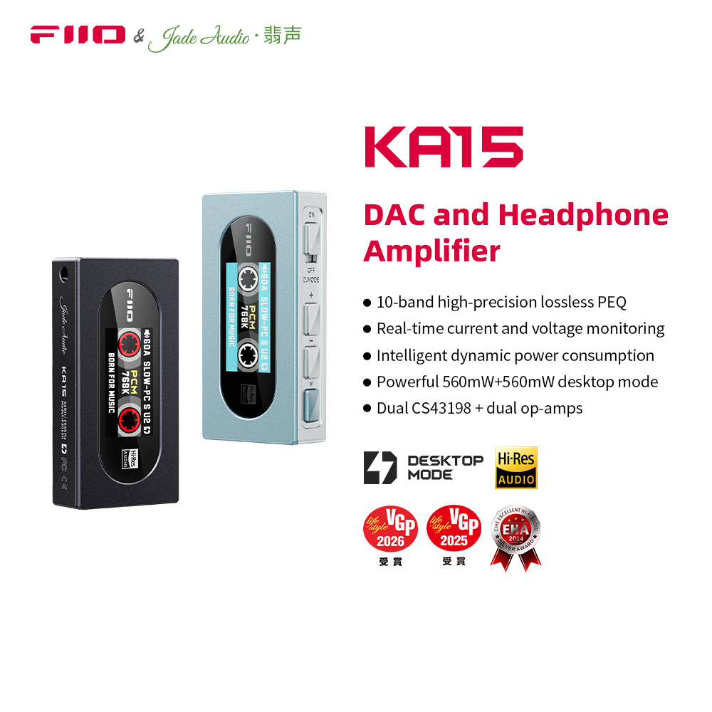 FiiO KA15 Headphone portabel,  - Dual Ess9038 Dac ulasan dan harga
