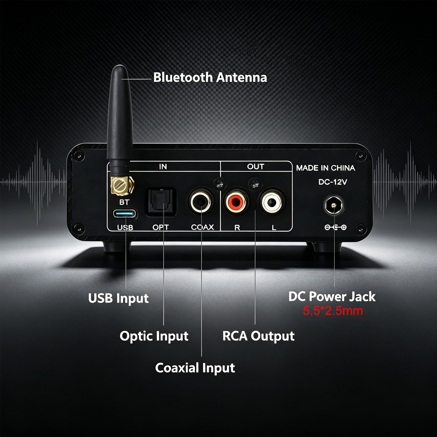 YJCO HiFi ES9038Q2M DAC, Pener - Dac Usb Coaxial Optical Bluetooth ulasan dan harga